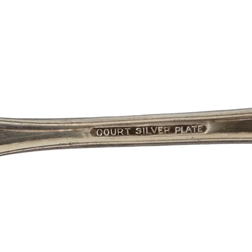 Vintage Court Silver Plate Seafood Cocktail Forks Art Deco Set‎ of 3 6 Inch